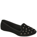 Odeon Women's Studded Slipper Shoes - Black
