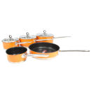 Morphy Richards Accents 5 Piece Pan Set - Orange