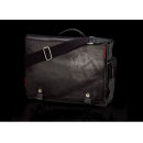 Contour Men's Fashion Leather Bag with C 15 Inch - Black
