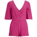 Neon Rose Women's Neon Playsuit - Pink