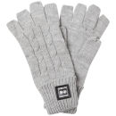 Crosshatch Men's Fishline Fingerless Gloves - Grey Marl