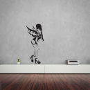 Banksy Amy Winehouse Vinyl Wall Art Decal (with Free Bansky Rat Decal)