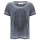 Vero Moda Women's Moog Burnout T-Shirt - Black Iris