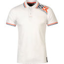 Crosshatch Men's Krampton Logo Polo Shirt - White