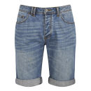 Bench Men's Roadhouse Denim Shorts - Mid Worn