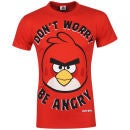 Angry Birds men's Don't Worry Be Angry T-Shirt - Red -
