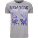 55 Soul Men's Utopia Photographic Number Print T-Shirt - Grey