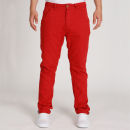 Brave Soul Men's Gauntlet Slim Fit Laundered Chino - Red