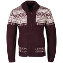 Farah 1920 Men's Wilkins Long Sleeve Cardigan - Bordeaux