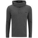 Bench Men's Lobotomy Long Sleeve Hooded Top - Charcoal Marl