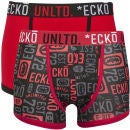 Ecko Men's Pattern 2-Pack Boxers - Red/Black