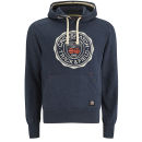 Crosshatch Men's Heyton Printed Hoody - Navy Marl