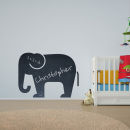 Elephant Vinyl Wall Art Chalkboard Decal for Kids and Children's Nursery (with Free Crab Decal)