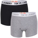 Tokyo Laundry Men's 2-Pack Gee Boxers - Mid Grey/Black
