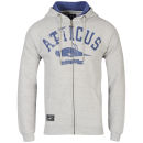 Atticus Men's Division Zip Through Hoody - Heather Grey