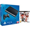 PS3: New Sony PlayStation 3 Slim Console (500 GB) - Black - Includes NHL 14