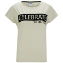 Vero Moda Women's Allison Slogan T-Shirt - Oatmeal