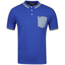 Osaka Men's Chambray Pkt Polo Shirt - Royal Blue