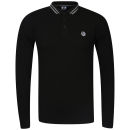 Carter Men's Suggs Long Sleeve Polo Shirt - Black/Charcoal