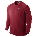 Nike Men's Miler Long Sleeve Running T-Shirt - Gym Red