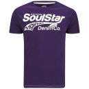 Soul Star Men's Fontery T-Shirt - Purple/Light Grey