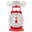 Cook In Colour 3kg Mini Traditional Kitchen Scales - Red