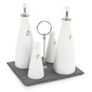 Natural Living Oil and Vinegar/Salt and Pepper Set