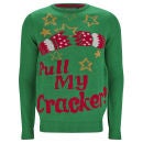 Threadbare Men's Crackers Knitted Jumper - Green