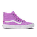 Vans Women's SK8-Hi Slim Zip Overwashed Hi-Top Trainers - Radiant Orchid