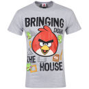 Angry Birds Men's Bringing The House Down T-Shirt - Grey Marl