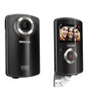 Philips CAM102BL HD Camcorder (1080p, 2 x Digital) - Black - Grade A Refurb