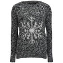 Love Knitwear Women's Kinder Snowflake Christmas Jumper - Grey