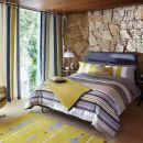 Scion Lace Stripe Duvet Cover - Grey
