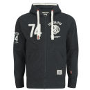 Crosshatch Men's Roars Zip Hoody - Black Marl