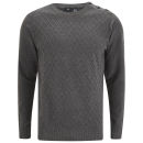 Bench Men's Unreal Knitted Jumper - Anthracite Marl