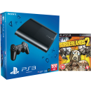 PS3: New Sony PlayStation 3 Slim Console (500 GB) - Black - Includes Borderlands 2