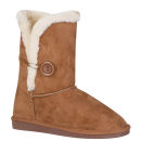Red Rock Women's Ugg Style Faux Sheepskin Boots - Chestnut