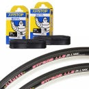 Clement Strada LGG Clincher Road Tyre 120 TPI Twin Pack with 2 Free Inner Tubes - Black - 700c x 23mm