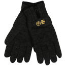 Crosshatch Men's Zipline Knitted Gloves - Charcoal Marl/Black