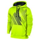 Nike Men's KO Block Logo Hoody - Volt Green