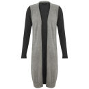 VILA Women's Lucran Long Cardigan - Grey Melange