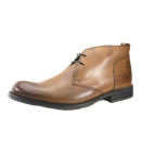 Base London Men's Teak Leather Boots - Oily Brown