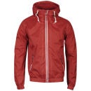 Soul Star Men's Americano Zip Through Jacket - Red