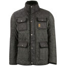 Crosshatch Men's Fellows Quilted Tweed Jacket - Grey
