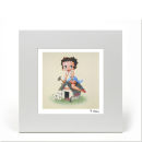 Betty Boop Fine Art Print - Dog House