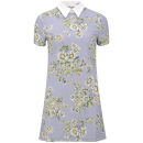 Glamorous Women's Daisy Print Collar Dress - Blue