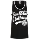 Soul Star Men's Vivid Vest - Black/White