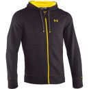 Under Armour Men's Charged Cotton Storm Transit Full Zip Hoody - Carbon Heather/Solar