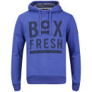Boxfresh Men's Hagro Graphic Print Hoody - Blue Marl Fleck