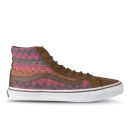 Vans Women's Sk8-Hi Slim Hi-Top Trainers - (Zig Zag) Dachshund/True White